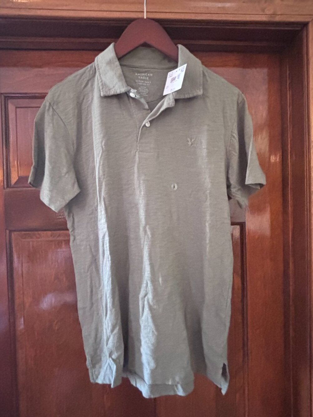 Set of 2 NWT American Eagle Men's Short Sleeve Collared Polos - Picture 2 of 11